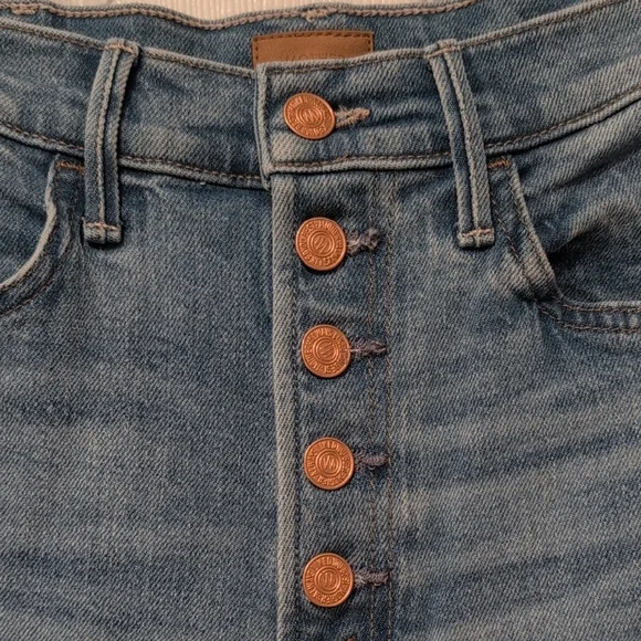 MOTHER Light Blue Flare Jeans - Picture 2 of 11